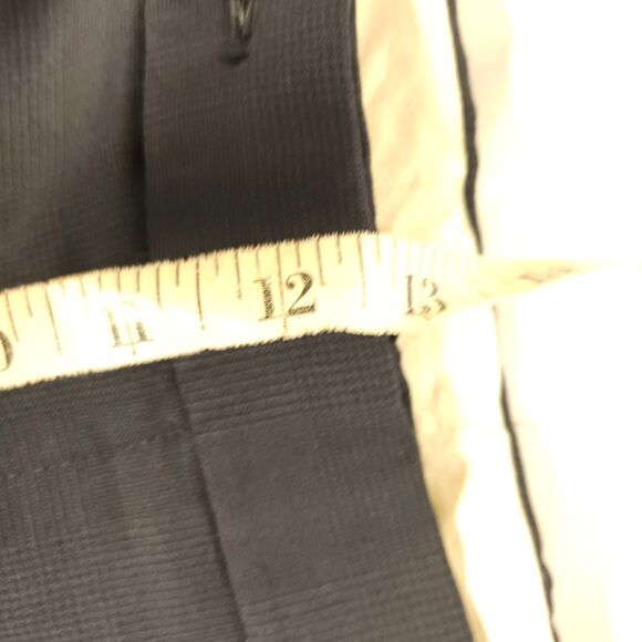 Brooks Brothers Mens 40x28 Navy Blue Italy Wool Pleated Cuffed Dress Pants - Picture 5 of 6